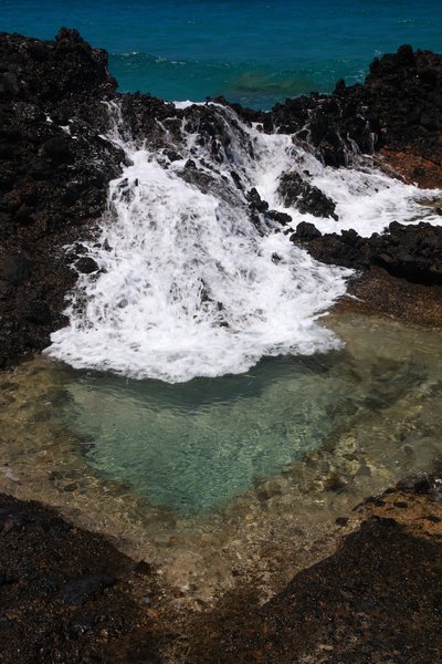 Broken sea water heart
