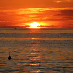 The circle of life - sunset in the Adriatic Sea