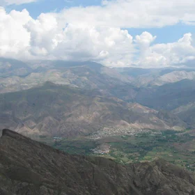 The combination of mountain and cloud in Shah Alborz Mountain Range - Alborz Mountains - Qazvin - Iran