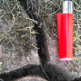 Cracks get you goin' (soil cracks in a vertisol)