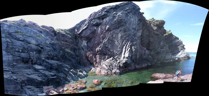 Complex deformation of Ordovician aged sediments, Notre Dame Bay, Newfoundland