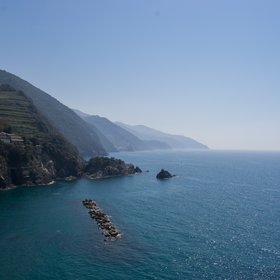 Endless coastline in Italy