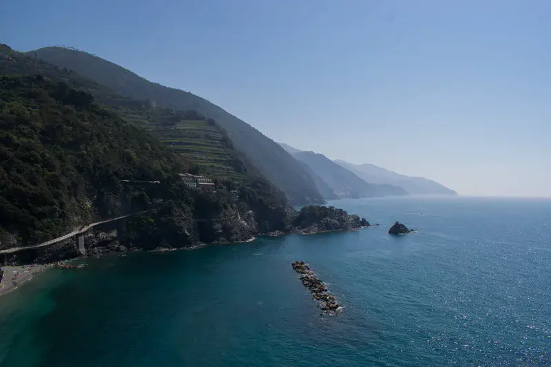 Endless coastline in Italy