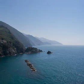 Endless coastline in Italy