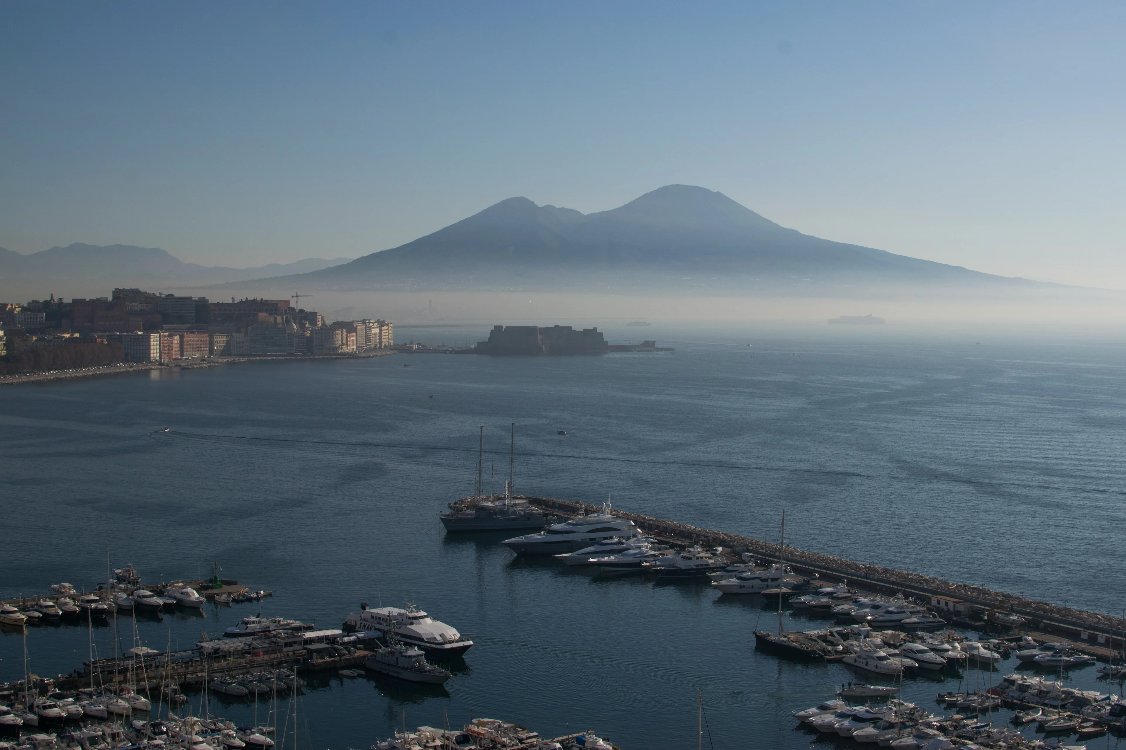Vesuvius in morning mist
