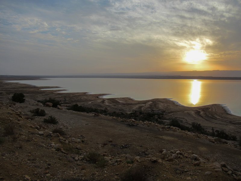 Sunset, Eastern Dead Sea shore, Ghor Al-Haditha