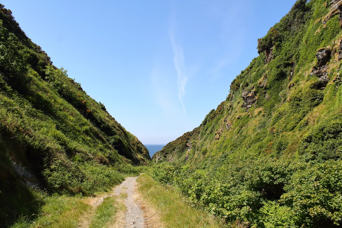 View down Glen Maye, Isle of Man