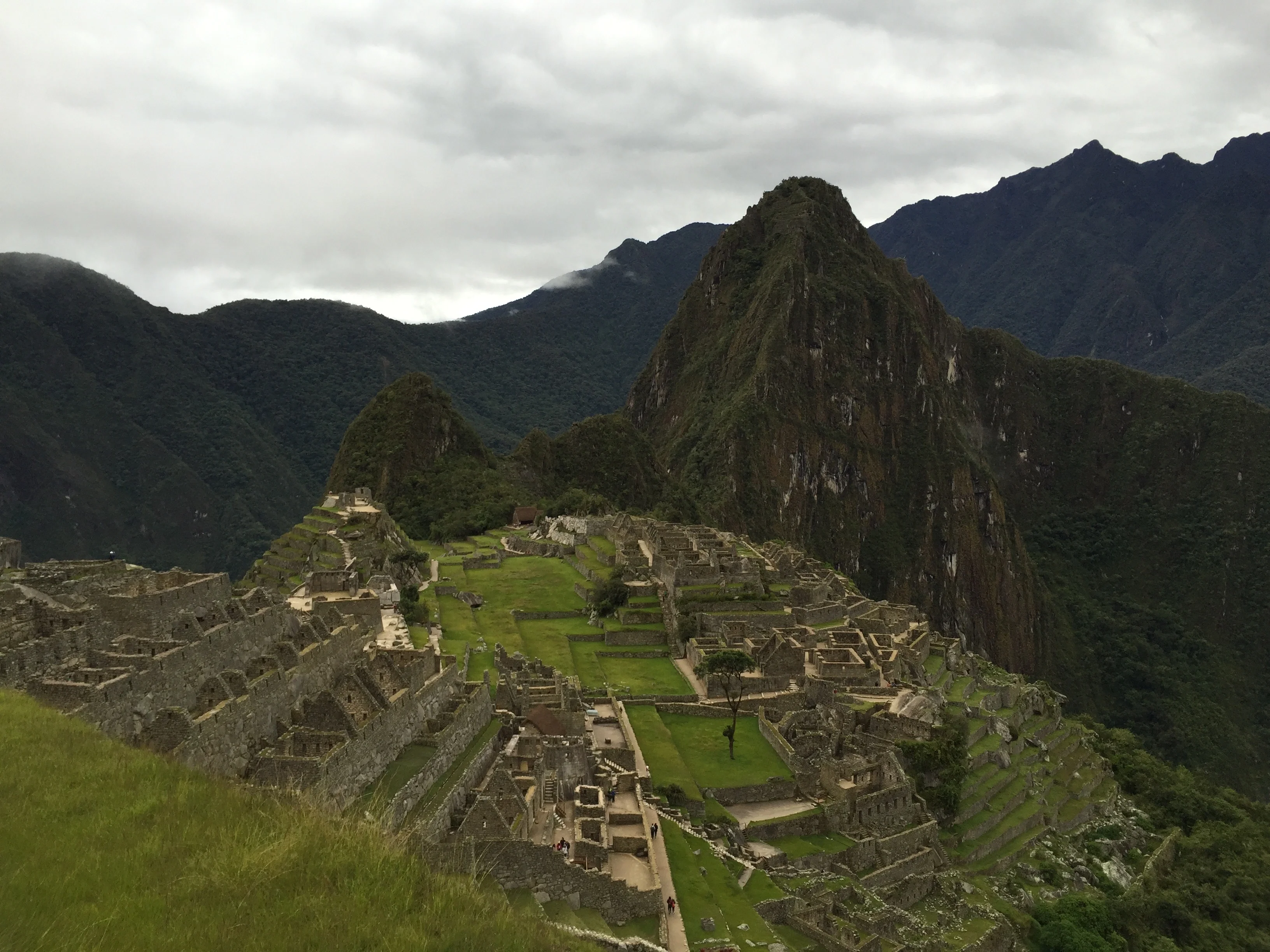 Machu Picchu on a cloudy day