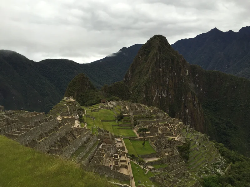 Machu Picchu on a cloudy day