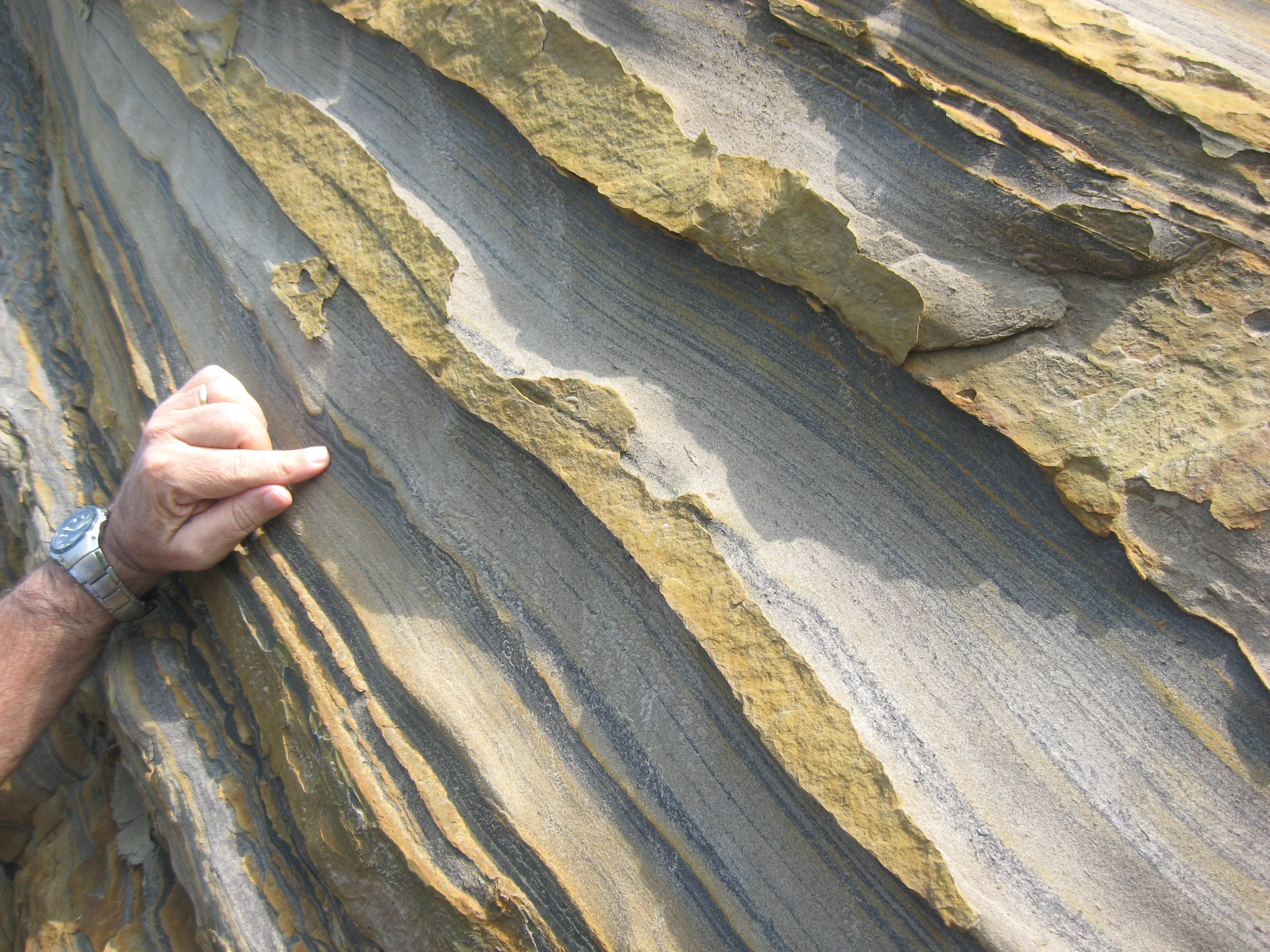 Past river deposits.
