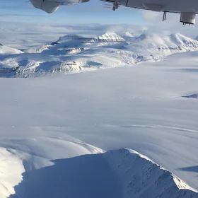 The Kongsvegen, Sidevegen, and Holtabreen glaciers