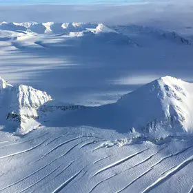 Wahlenbergbreen glacier crevassing I