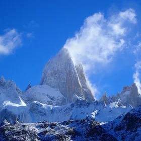 "Smokings" peaks of the Patagonian batholite