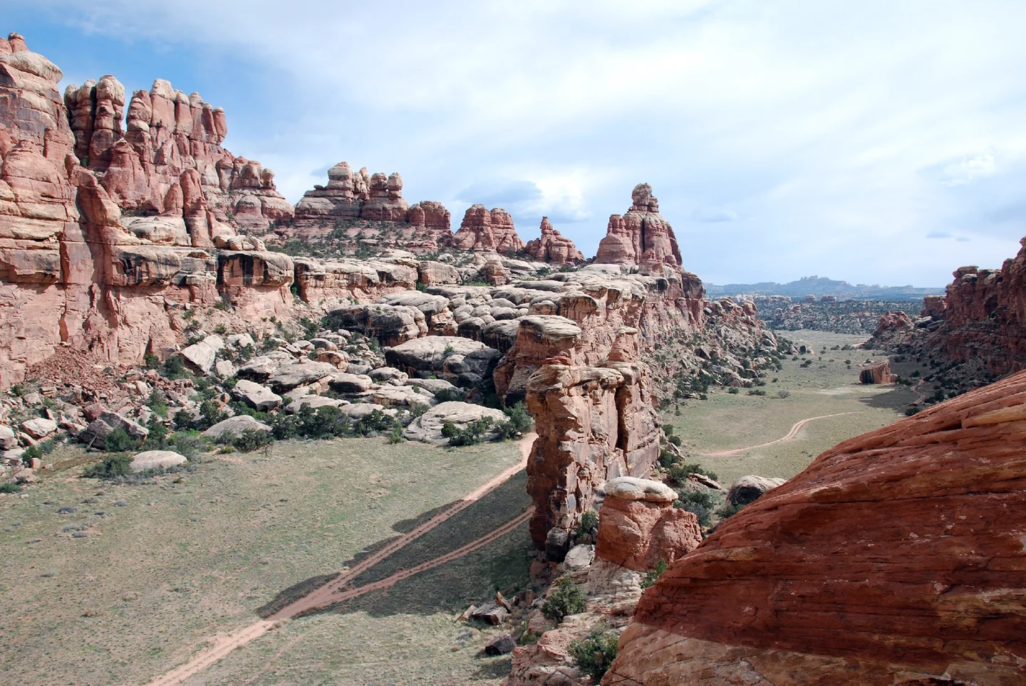 World-class graben stepover at Devils Lane, Canyonlands National Park, Utah USA