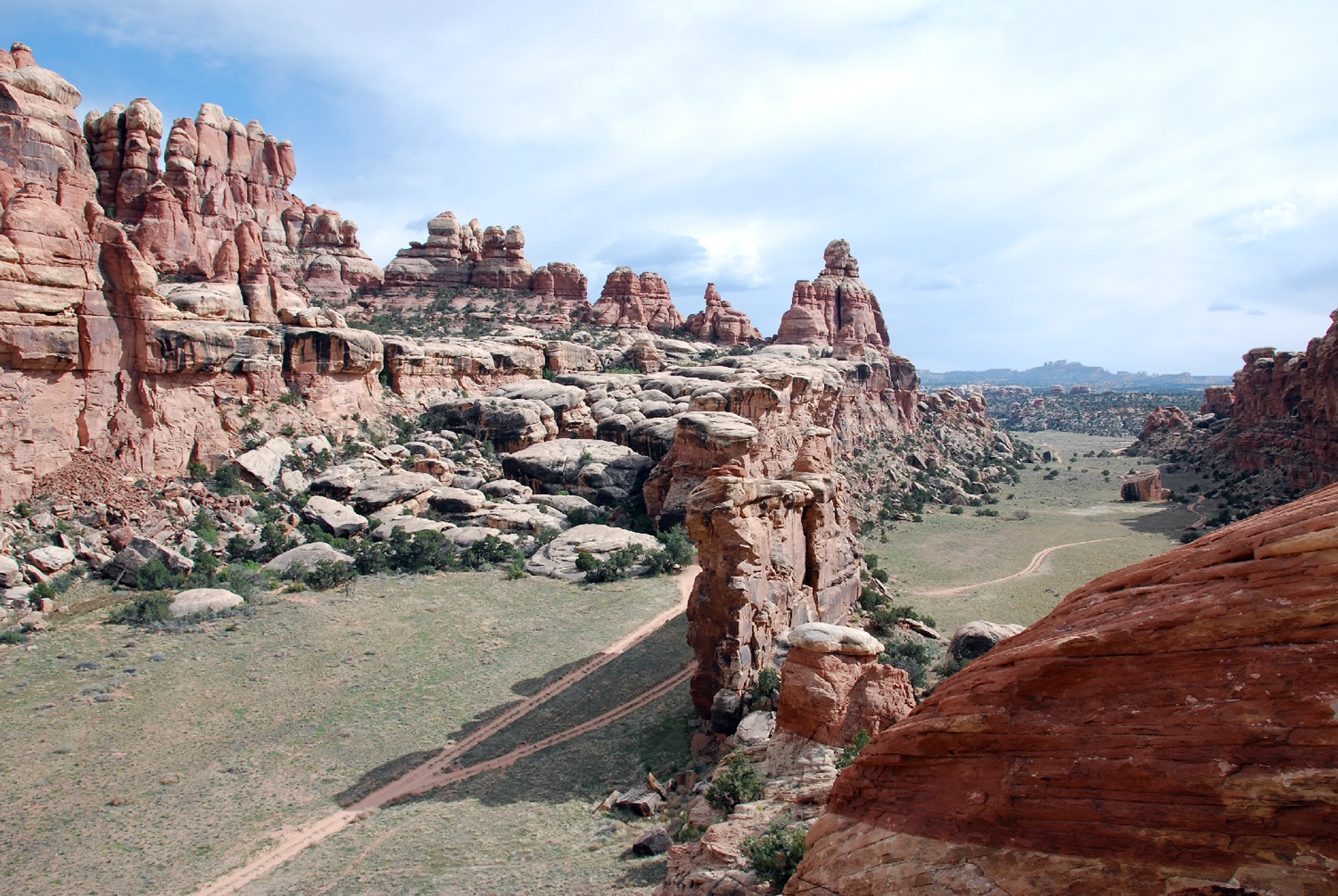 World-class graben stepover at Devils Lane, Canyonlands National Park, Utah USA