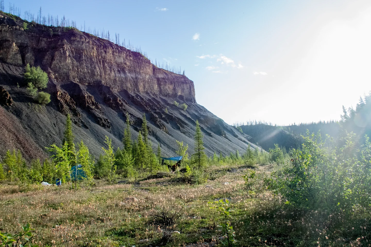 Field camp in Prohibition Creek