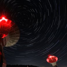 Onsala Twin Telescopes by Armin Corbin