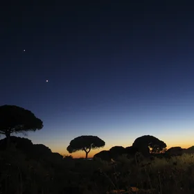 Jupiter and Venus in twilight