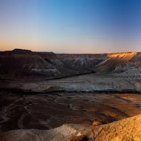 Sunrise in the desert