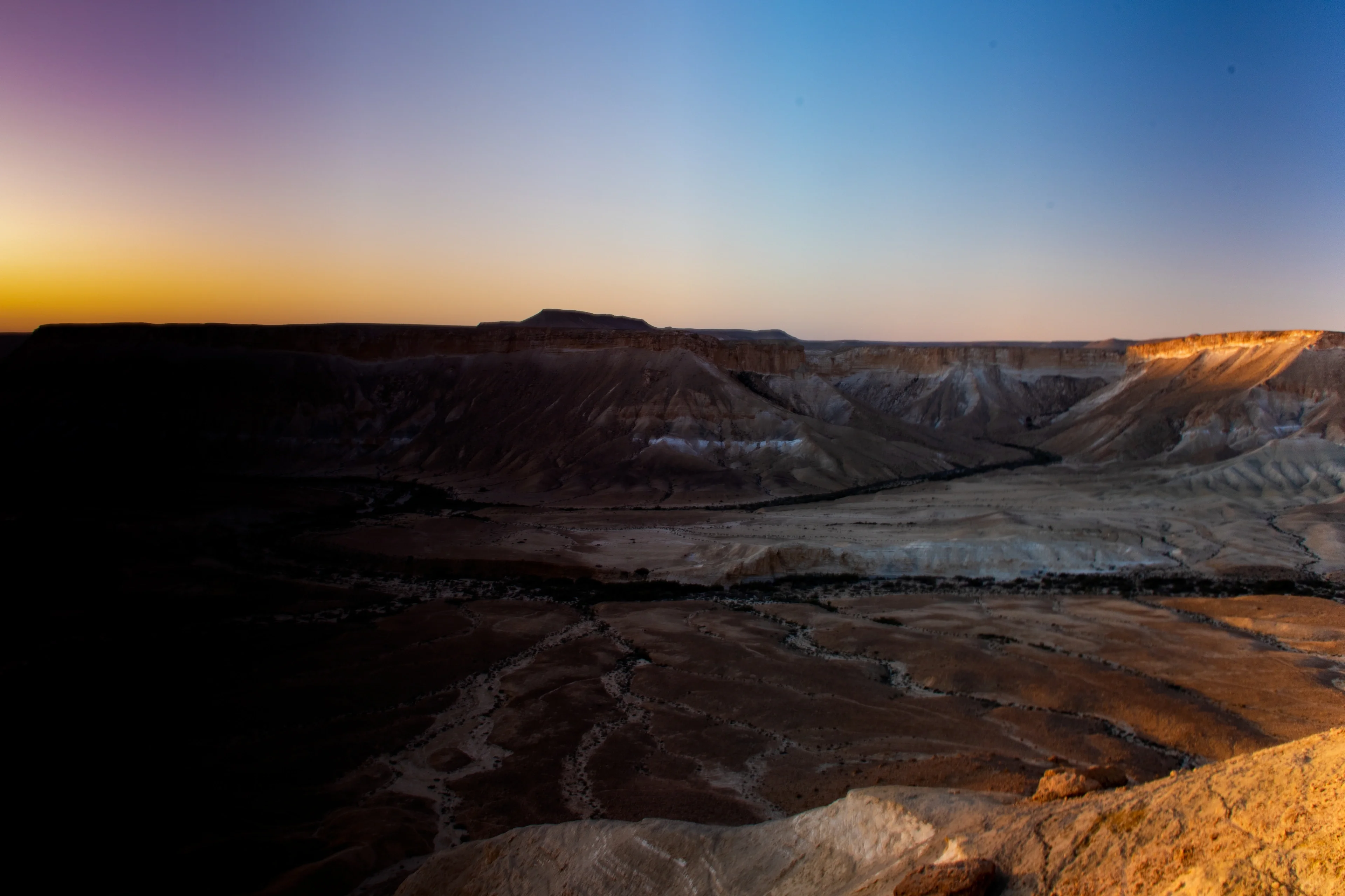 Sunrise in the desert