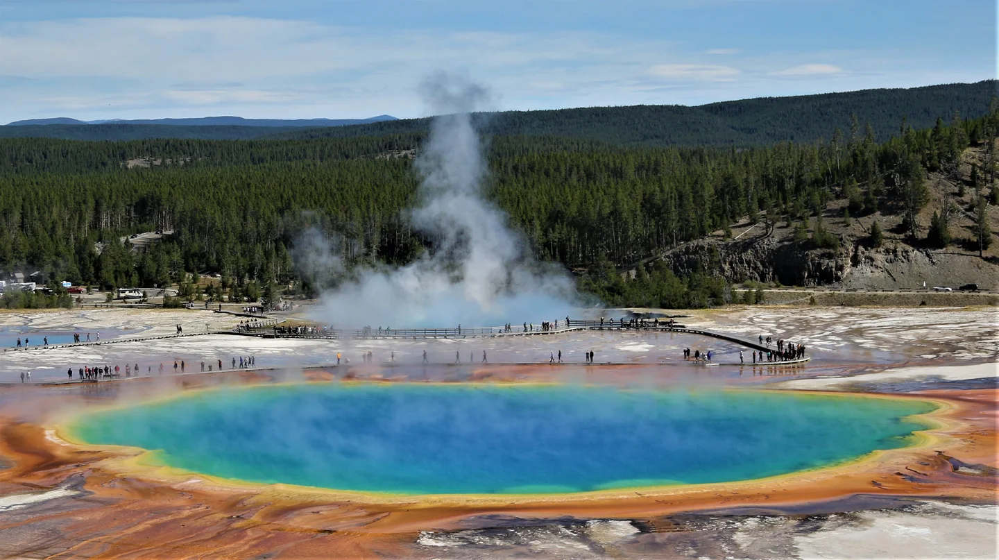 Grand Prismatic Spring, Yellowstone National Park, Wyoming, USA