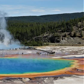 Grand Prismatic Spring, Yellowstone National Park, Wyoming, USA