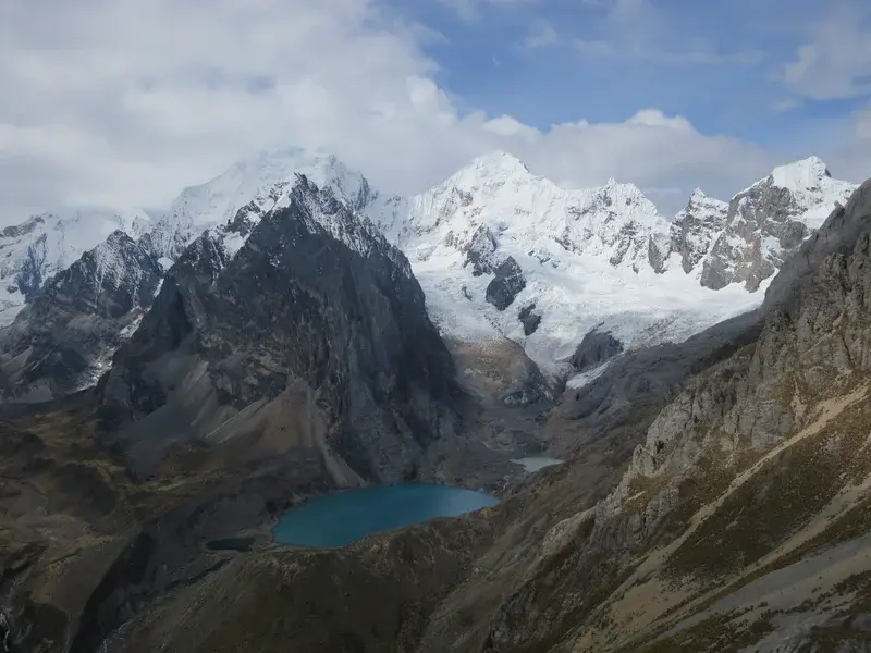 Melting glaciers above 5000 m altitude