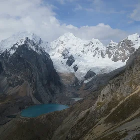 Melting glaciers above 5000 m altitude