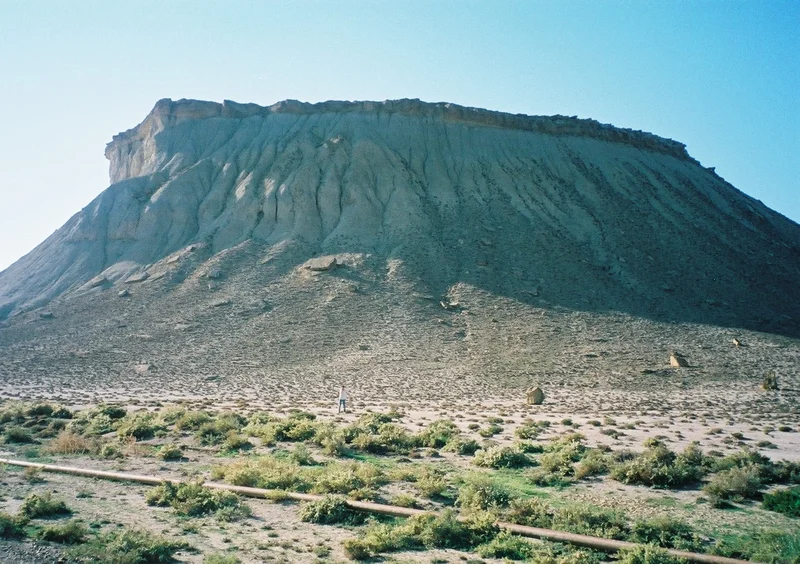 Azerbaijan, Kobustan area, Kanizadag mud volcano (worlds the biggest mud volcano)