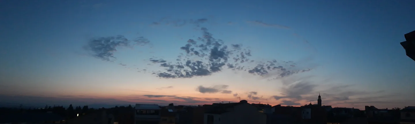 Sunset in a village called Quatretonda