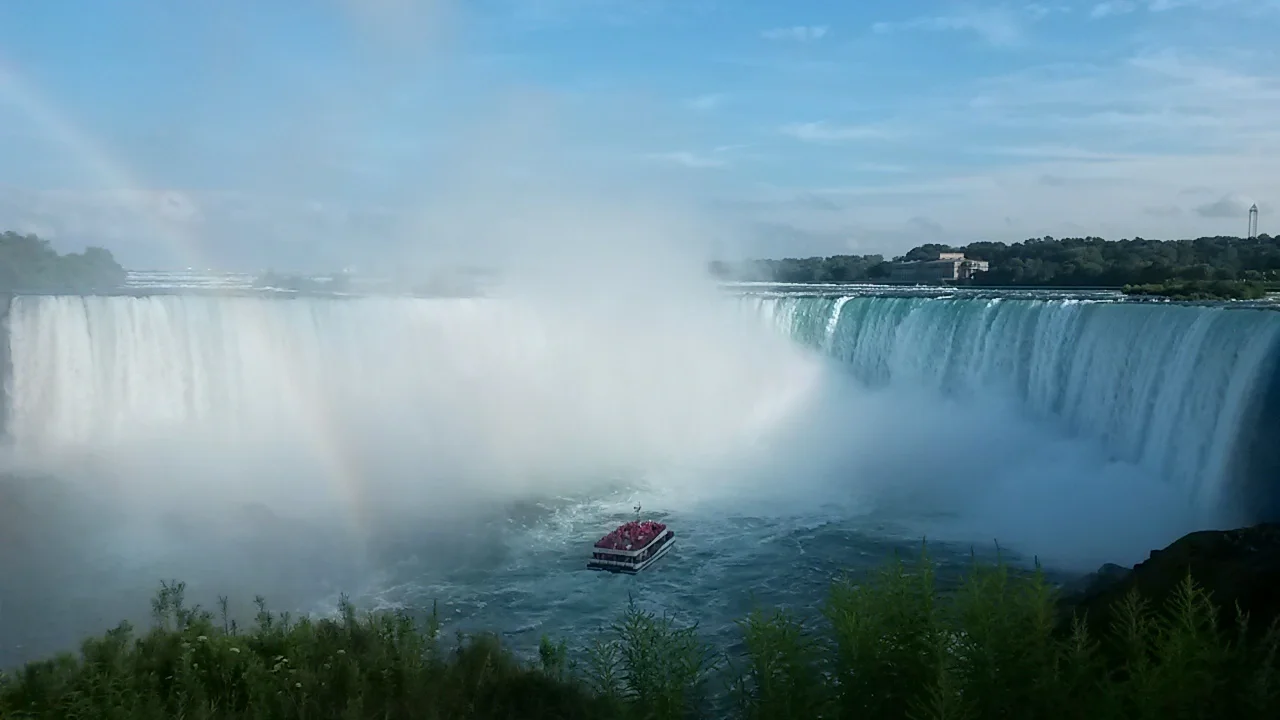 A view to the waterfall after the storm...
