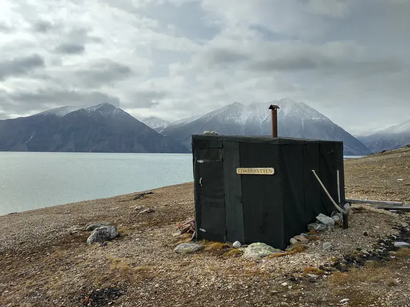 Trapping hut "Fiskerhytten" in Young Sound, NE Greenland