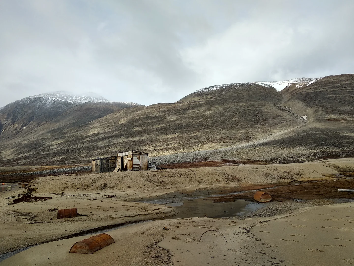 Historic remains in Young Sounds, NE Greenland