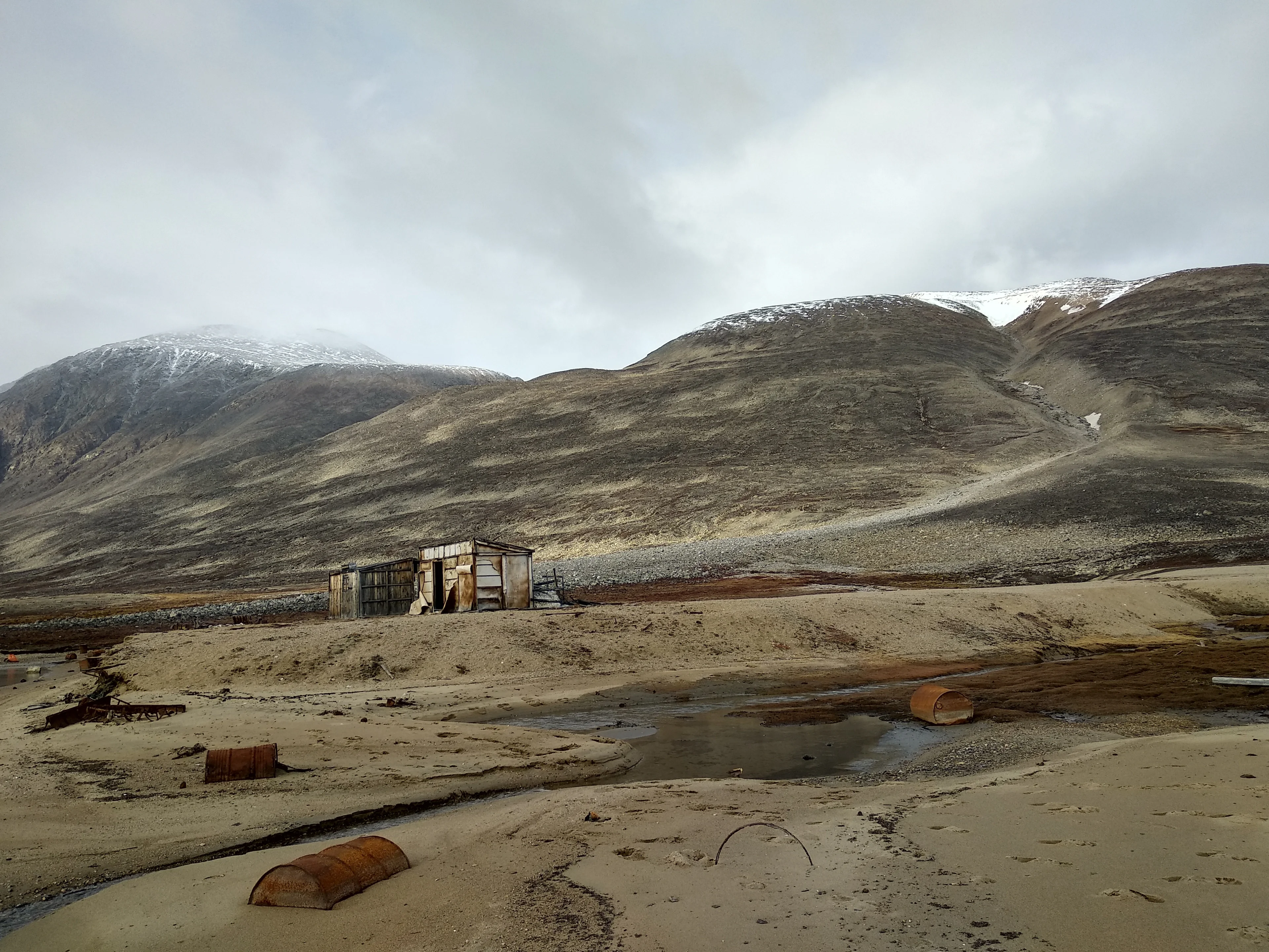 Historic remains in Young Sounds, NE Greenland