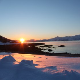 Arctic Winter Sun in Tromsø