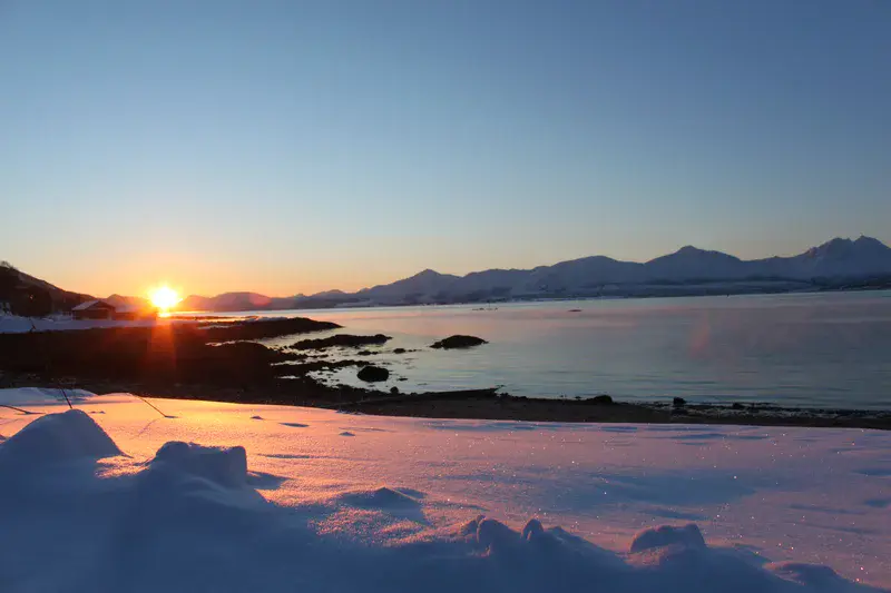 Arctic Winter Sun in Tromsø