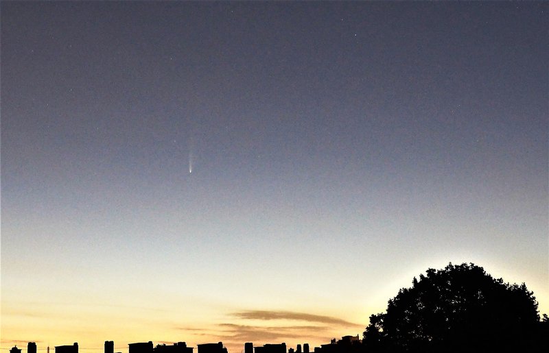 Comet NEOWISE from Brussels
