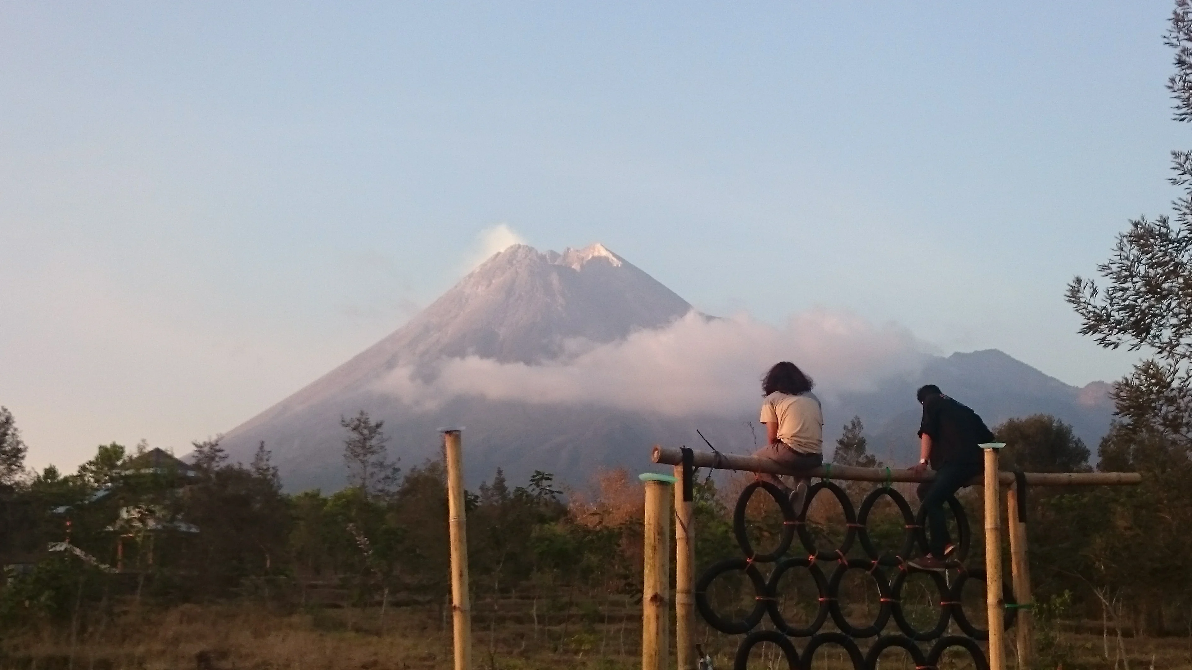 Mount Merapi from Distance