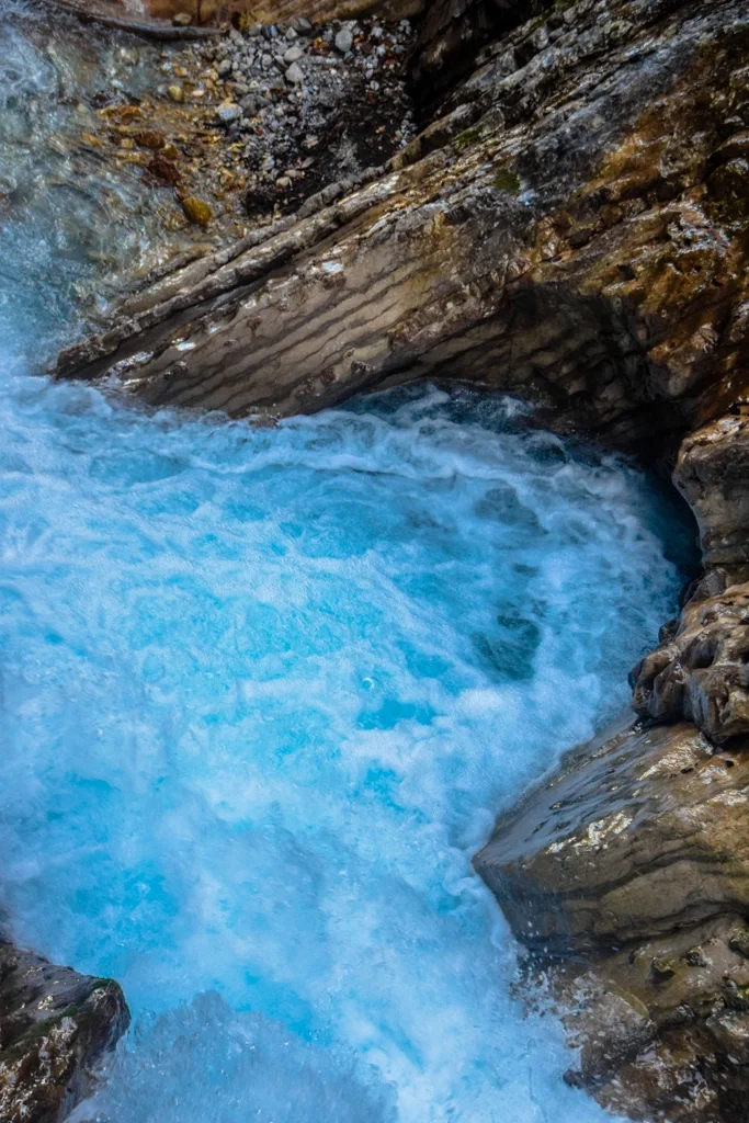 Steep gorge with mystical light