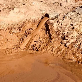 Borehole Drilling Fluid Pond