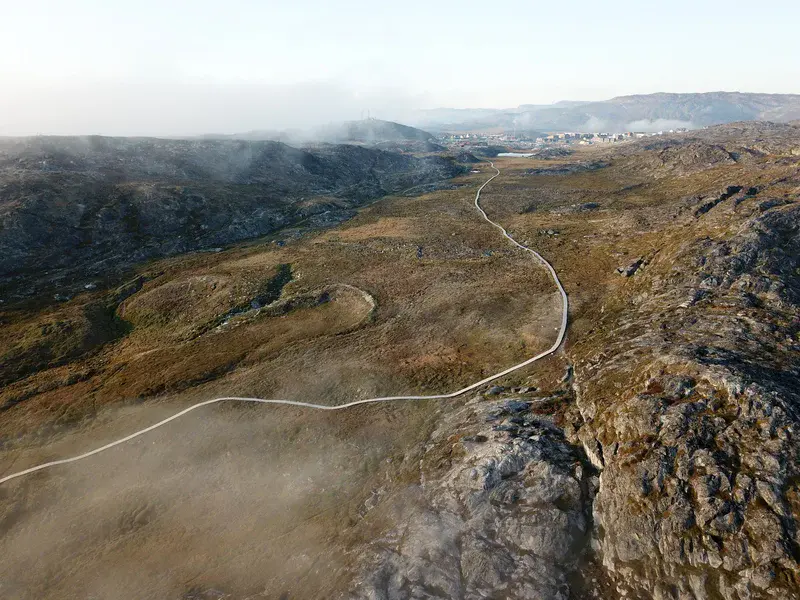 Pathway to Jakobshavn Isbræ
