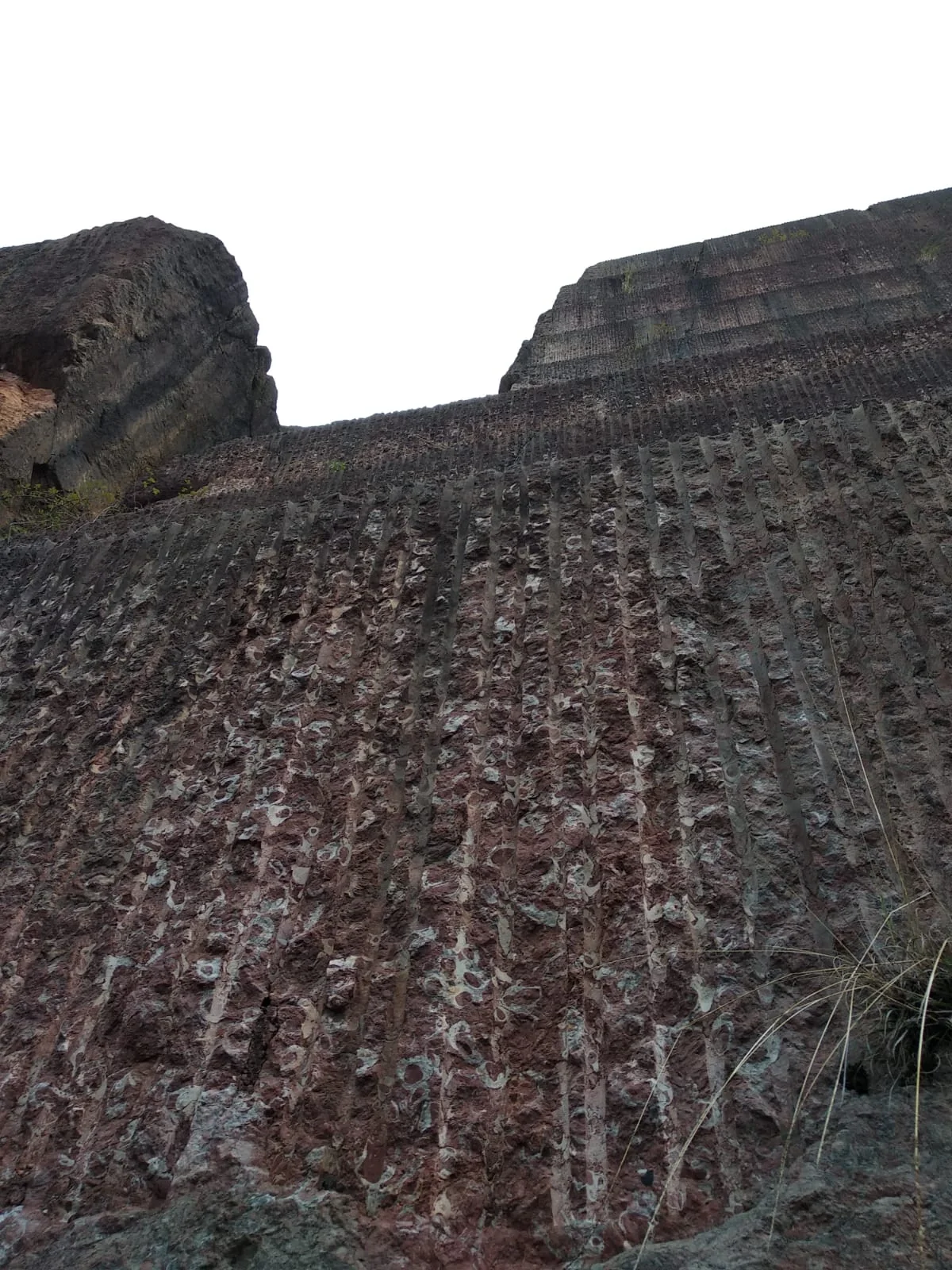 The vertical red sea of Ereño is called Cantera Gorria