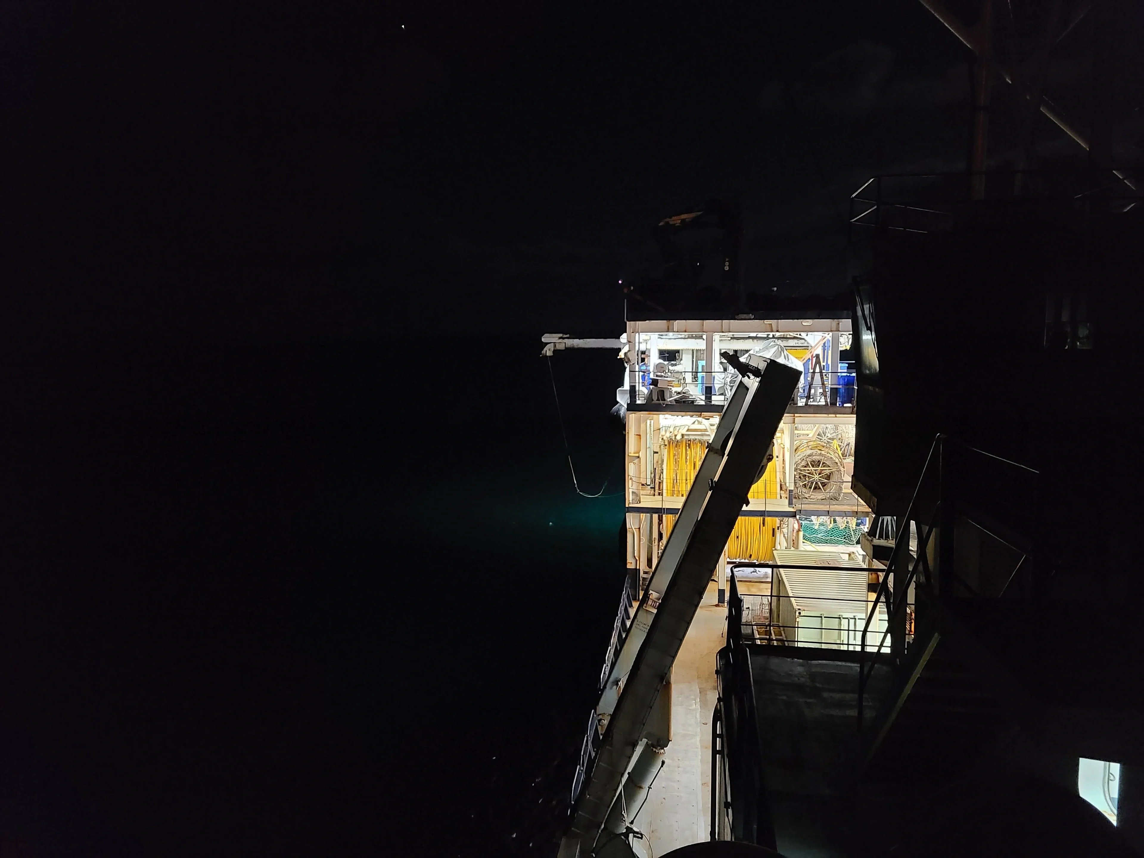 North Pacific at night
