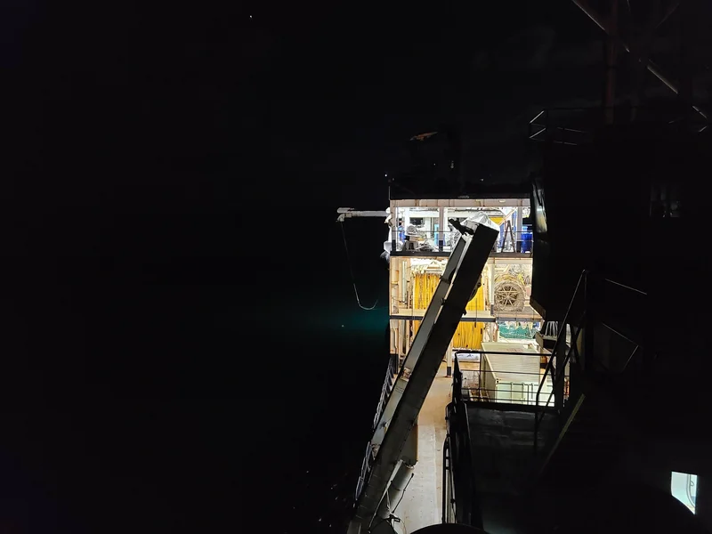 North Pacific at night