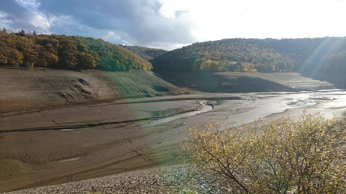 Urft Lake water reservoir