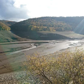Urft Lake water reservoir