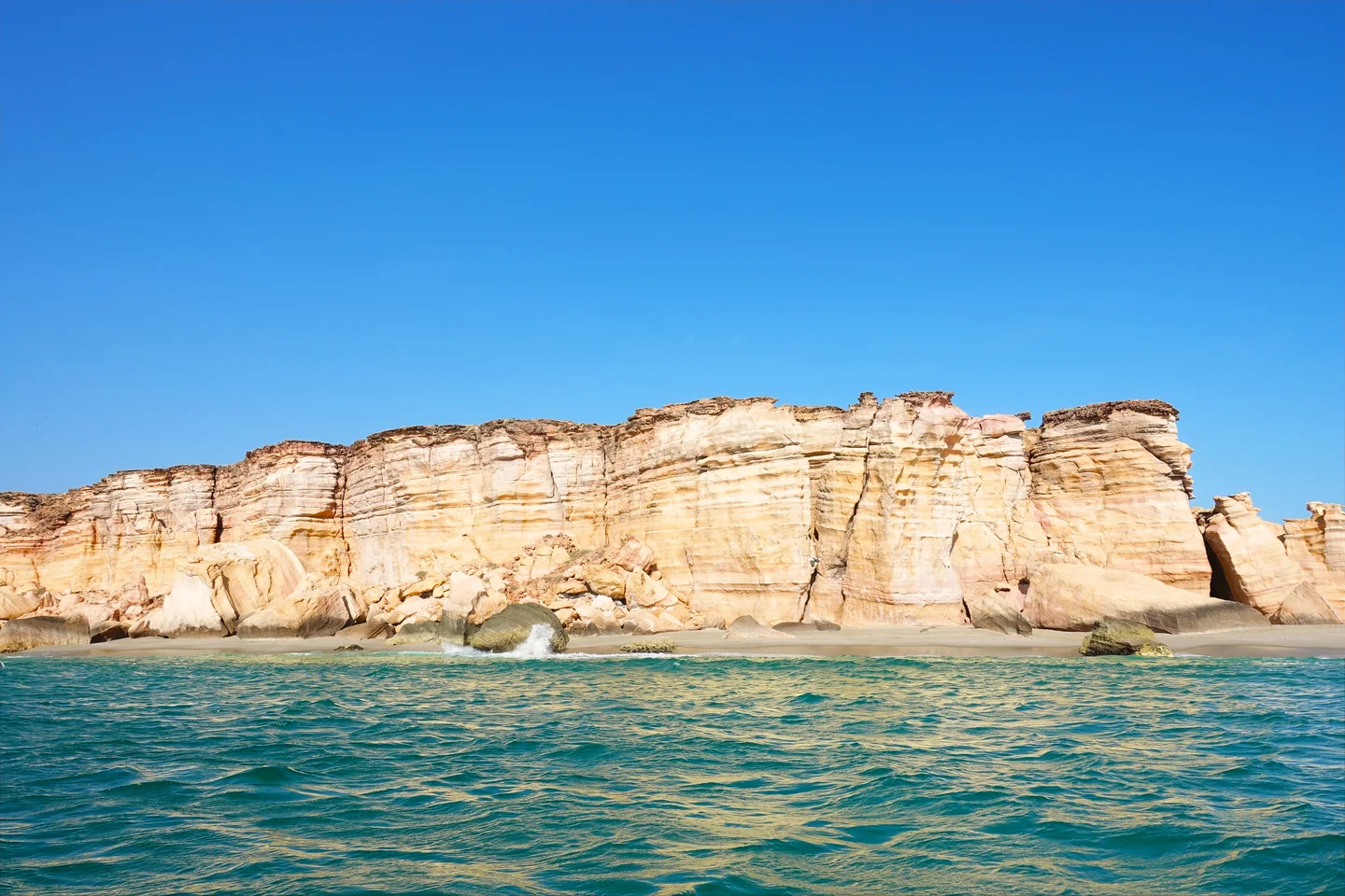 Ras al Jinz from the sea