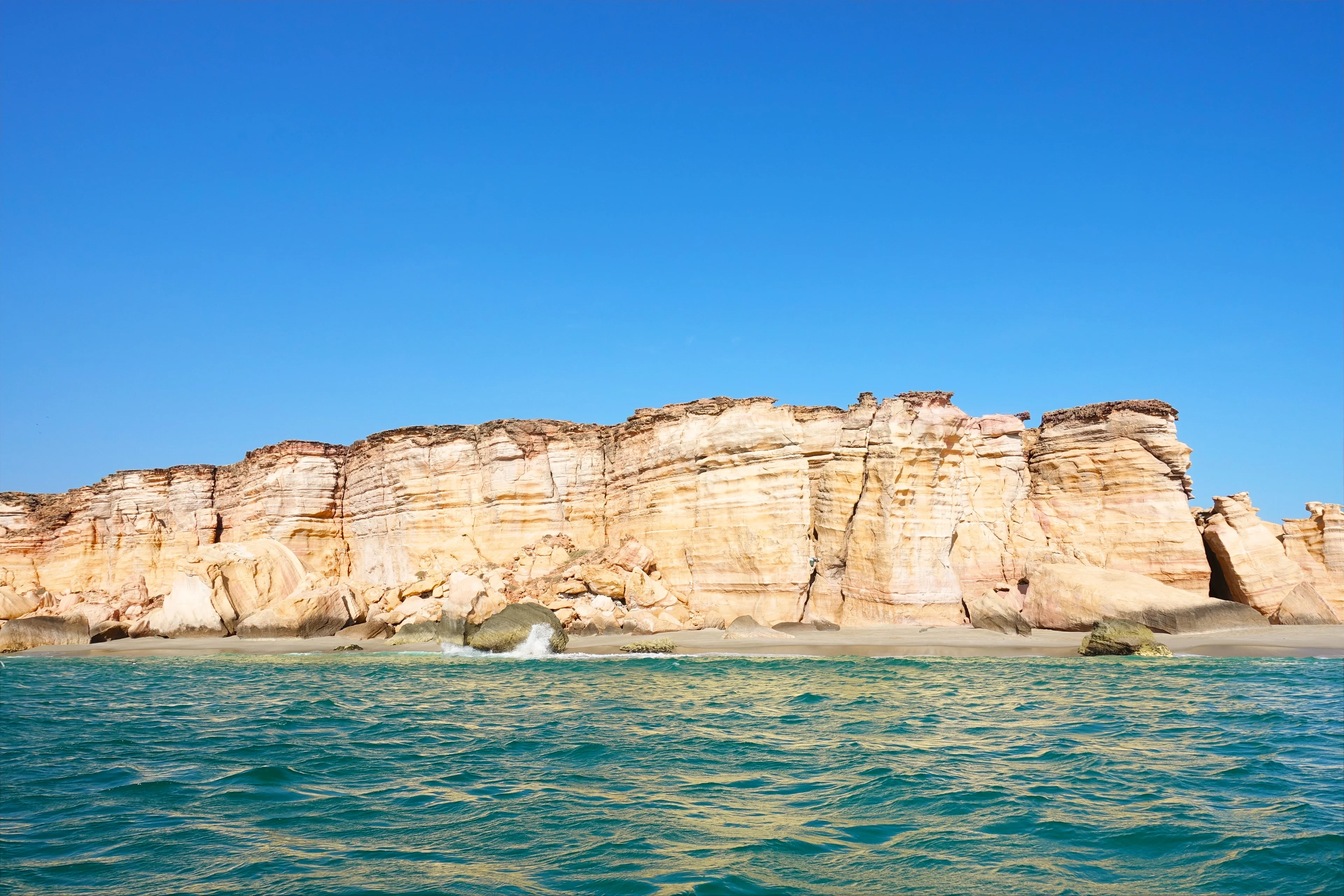 Ras al Jinz from the sea