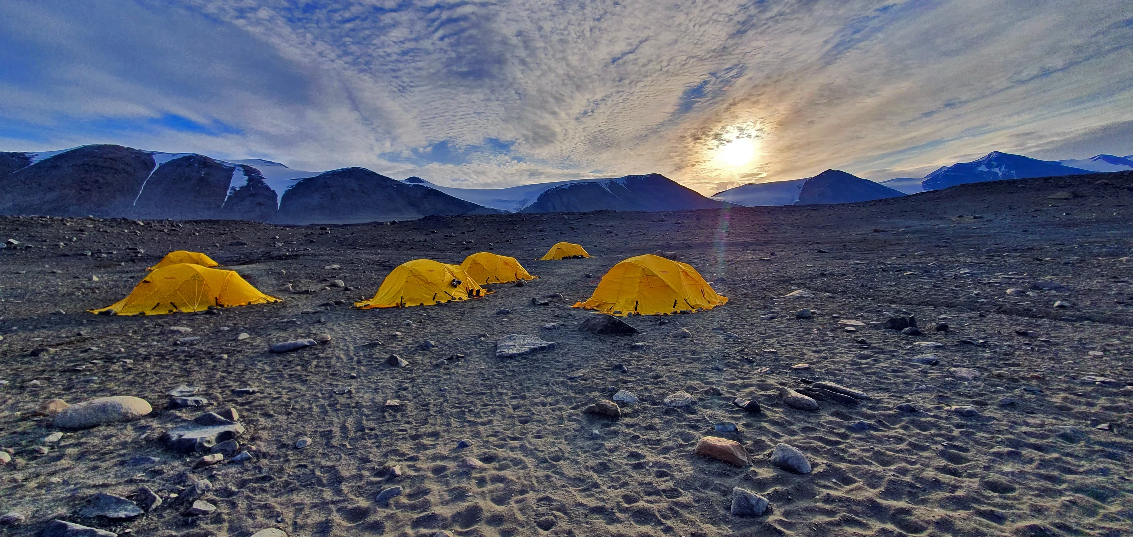 Base camp in the Taylor Valley, Antarctica