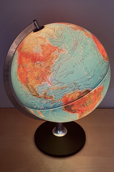 Internal glow globe - North America